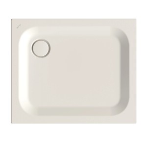 Quadratische Bette Duschwanne Steel, 80x80 cm, in Flax. Ideal für kleine Bäder.