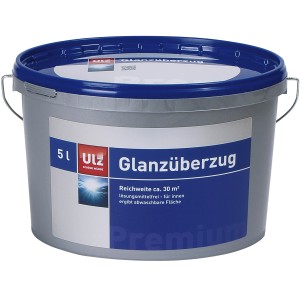 Eimer ULZ Glanzüberzug 5 l, transparent, für Innenräume. Weiße Wandfarben für strapazierfähige Flächen.