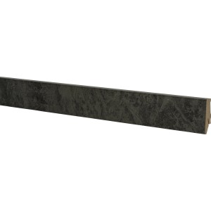 Sockelleiste Neo 2.0 Mystery Black Rock, 2400 mm lang, MDF-Leiste für den Wandabschluss.