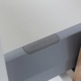 Detailaufnahme Schublade des weißen Held Möbel Waschbeckenunterschranks Rom, 70 cm.