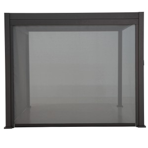 Sonnenrollo Mirador 4 m Anthrazit für Terrassenüberdachung, Textilrollo