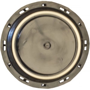 Schwarzer 7,5 cm Deckel für IBC Tank, Zubehör für Regentonnen.