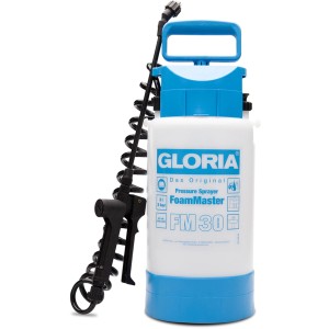 Gloria Drucksprühgerät FoamMaster FM 30 mit Spiralschlauch und Sprühpistole.