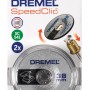 Dremel Schleifscheibe EZ SpeedClic SC541, 2er-Pack, 38mm Durchmesser für Miniaturwerkzeuge.