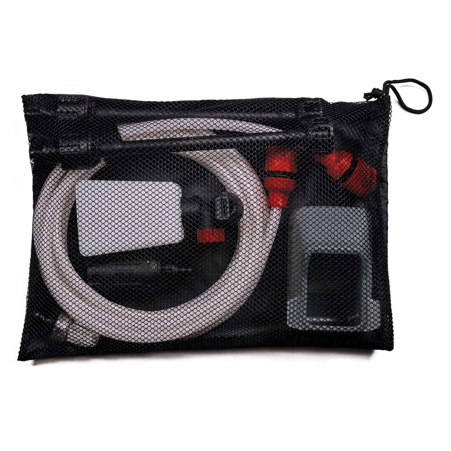Zubehörset für Einhell Akku-Druckreiniger Hypresso 18/24-1 in schwarzer Netztasche.