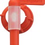 Oranger Ersatz-Auslaufhahn aus Kunststoff für 5-15 l Getränkefässer.