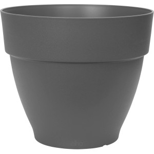 Anthrazitfarbener Elho Blumentopf Vibia Campana, Ø 20 cm, ideal für Garten und Balkon.