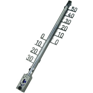 Fackelmann Thermometer, 16 cm, schwarz, zur Temperaturmessung in der Küche.