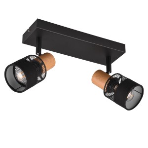 Trio Spot 2er Nandini Schwarz matt