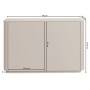 Selsey Luvio Sideboard 140 cm, zweitürig, in Kaschmir. Minimalistische Kommode mit abgerundeten Kanten und mattem Finish.