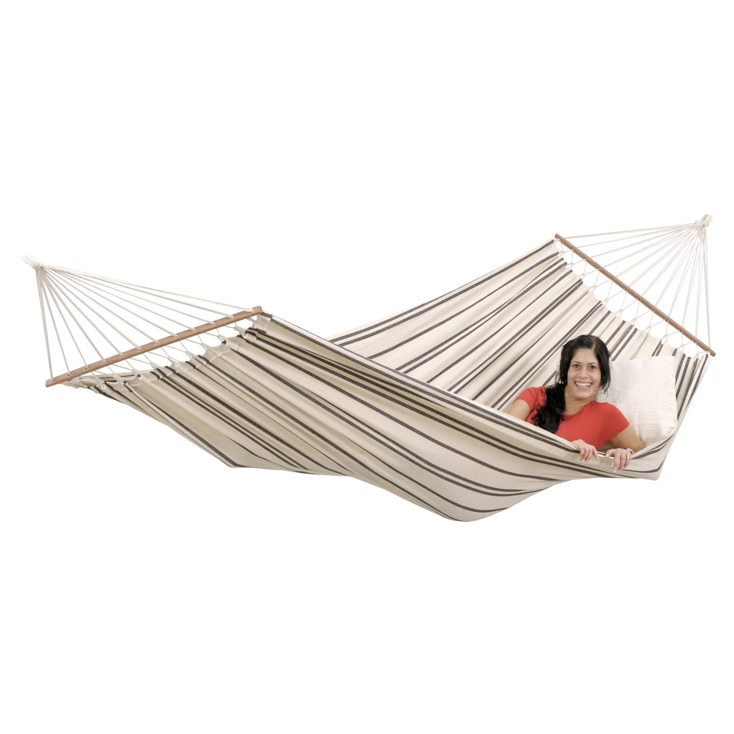 Amazonas Hängematte Brasilia mit Stab 210 cm x 140 cm Cappuccino kaufen bei OBI