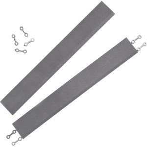 Andiamo Kantenleisten, dunkelgrau, 38 cm, 2 Stück für Terrassenplatten und Gehwegplatten.