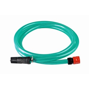 Bosch Selbstansaug-Kit 3m für Hochdruckreiniger, mit grünem Schlauch und Filter.