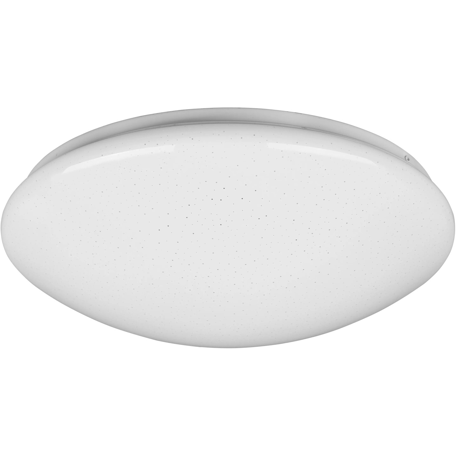 Weiße Reality LED-Deckenleuchte Lukida mit Sternenhimmel-Effekt für Wohn- und Schlafzimmer.