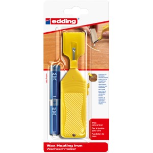 Edding 8903 Wachsschmelzer zum Reparieren von Holzoberflächen, inklusive Batterien.