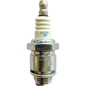 Zündkerze BMR6A für Kleingeräte, Detailaufnahme.