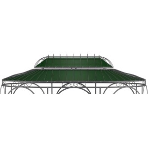 Eleo Sonnensegel Verona 440 cm x 285 cm für Pavillon Verona Dunkelgrün