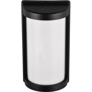 Moderne, mattschwarze Reality Außenwandleuchte Puelo für den Außenbereich.