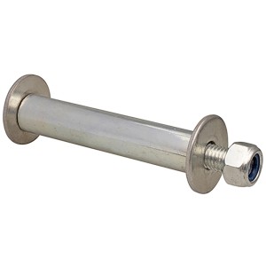 Wagner Achsmaterial RO 0440 für Rollen und Räder, verzinkter Stahl, 140 mm lang.