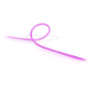 Philips Hue Lightstrip Outdoor, 5m LED-Streifen in Pink, flexibel für Garten & Balkon.
