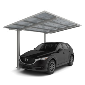 Ximax Alu Carport Linea Typ 60 Edelstahl-Look XS 243 x 495 cm Sonderfertigung