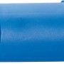 Blauer Abpress-Zapfen 21 mm (G 1/2) aus Kunststoff zum Verschließen von Wasserleitungen.