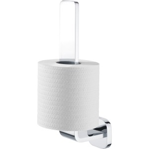 Tiger Ramos Reserverollenhalter aus Chrom mit einer Toilettenpapierrolle.