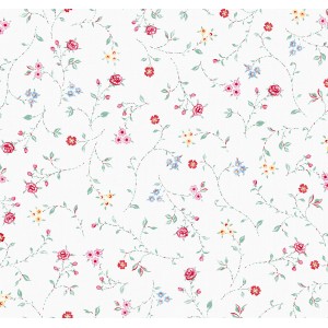 d-c-fix Tischdecke Bella Creme mit Blumenmuster, Meterware, Breite 140 cm.