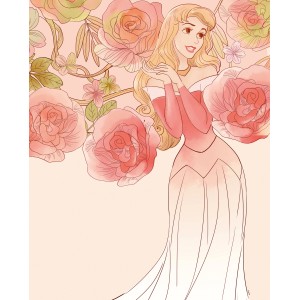 Komar Wandbild Sleeping Beauty Roses 40 x 50 cm