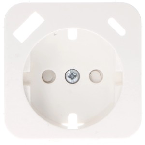 Weißer ProCharge Steckdoseneinsatz Reflex SI mit USB-A und USB-C Anschluss.