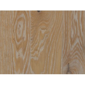 Massivholzdiele europäische Eiche, gebürstet und geölt, helle Holzfarbe mit Maserung.