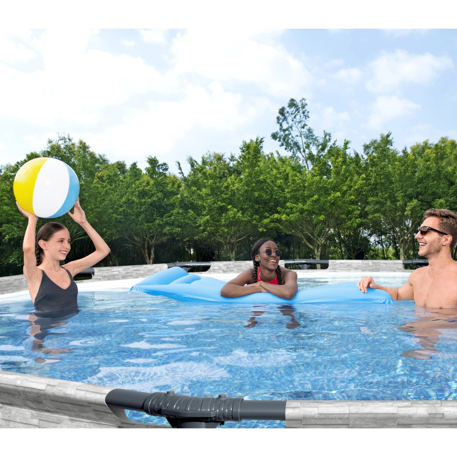 Bestway StahlrahmenPool Set Steel Pro Max Frame Ø 427 x 122 cm Rund