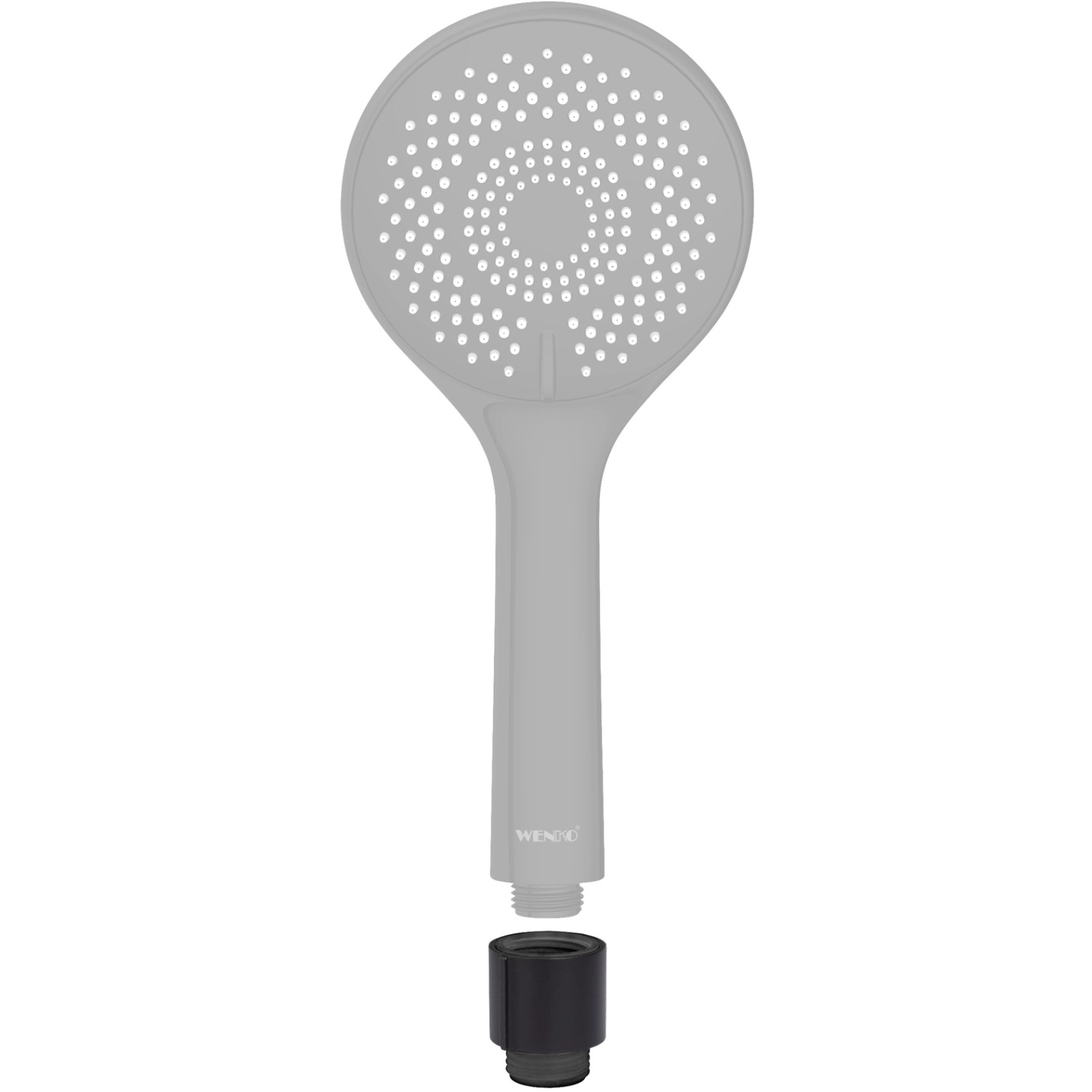 Wenko Wassersparer Watersaving Schwarz, universal passend für Mischdüsen.