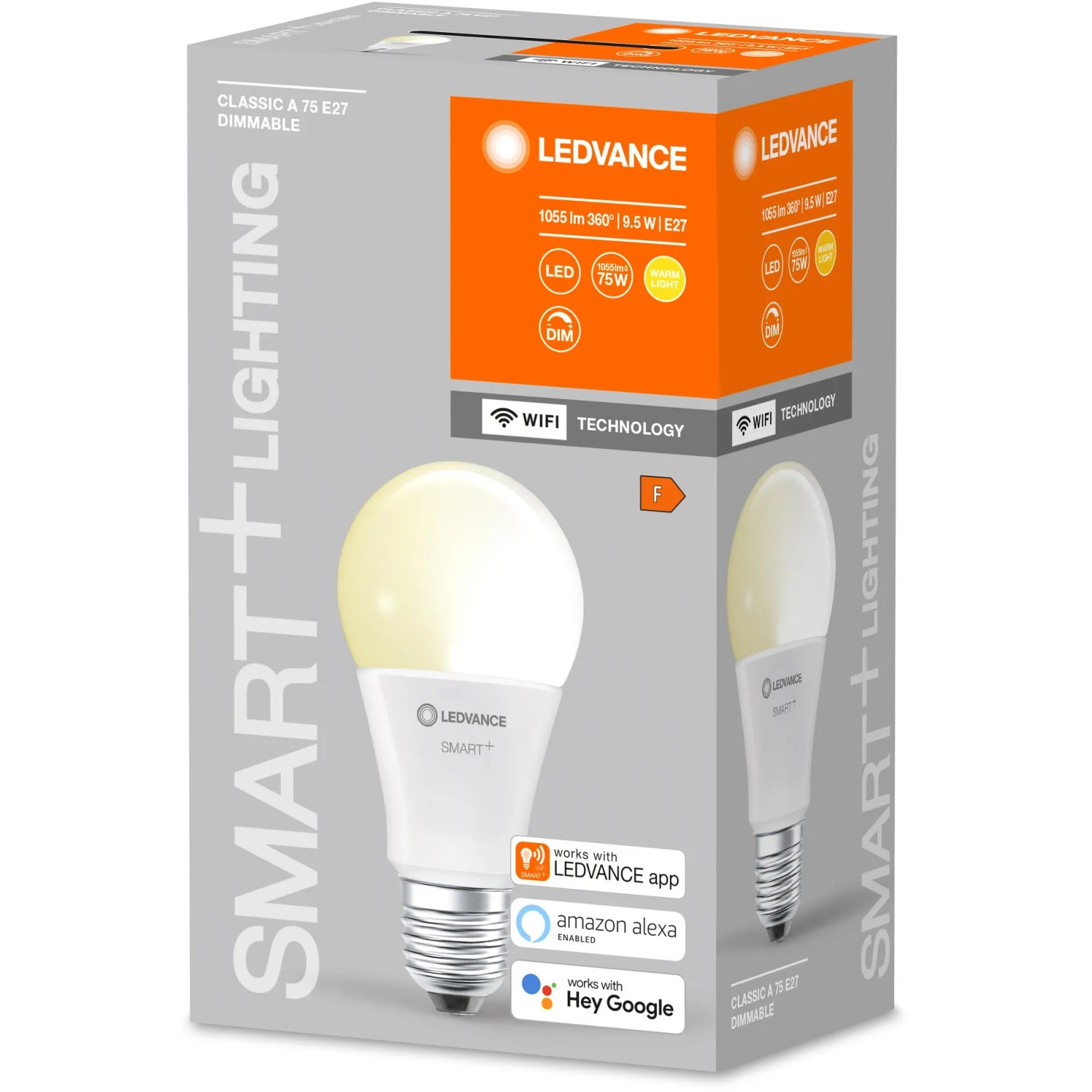 Ledvance Smart+ Leuchtmittel Wifi Classic E27, 9,5W, dimmbar, warmweiß, in Originalverpackung.