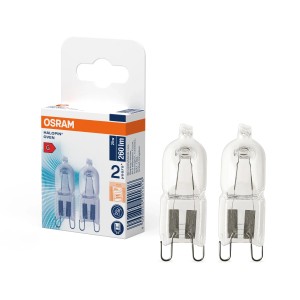 Osram Halogen-Leuchtmittel G9 Röhrenform 25 W 260 lm 4,1 cm x 1,3 cm 2er-Pack
