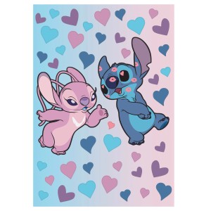 Komar Deko-Sticker Disney Stitch in Love 50 cm x 70 cm Lila-Blau