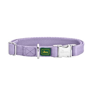Hunter Inari Alu-Strong Hundehalsband, Größe M, 30-45 cm, Flieder.
