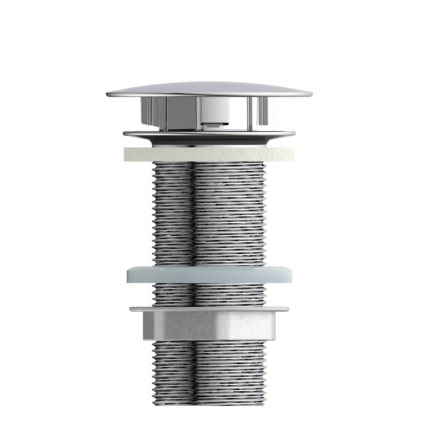 Kirchhoff Ablaufventil, 32mm, chrom, für Waschbecken ohne Überlauf