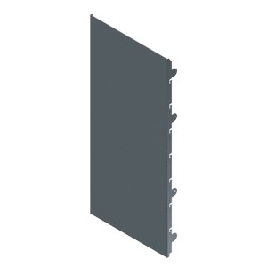 bellissa PANNELLO Hochbeet Segment aus Corten-Stahl, dunkelgrau, mit Befestigungselementen für modulare Systeme.