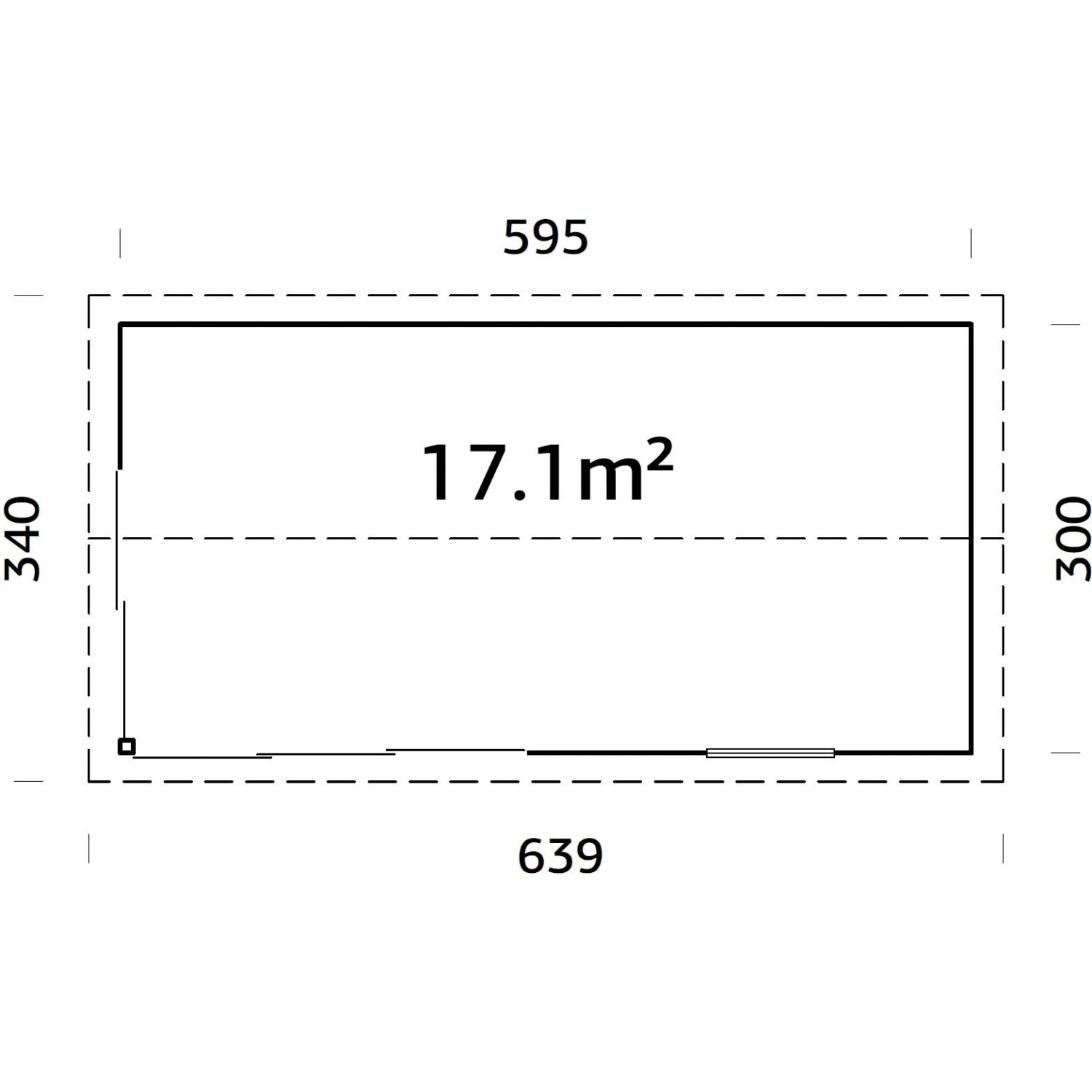 Palmako Gartenhaus Amanda Slide 595 x 300 cm Hellbraun FSC®_7