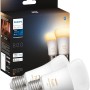 Philips Hue White Ambiance E27 LED-Lampe 2er-Pack, warmweiß bis kaltweiß, dimmbar.