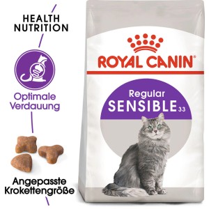 Royal Canin Sensible Trockenfutter für sensible Katzen, 4kg Packung.