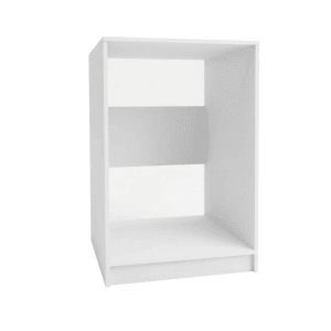 Weißer Fackelmann Waschmaschinenschrank, Unterschrank für Trockner, 65x98,2 cm, Bad-Einbauschrank.
