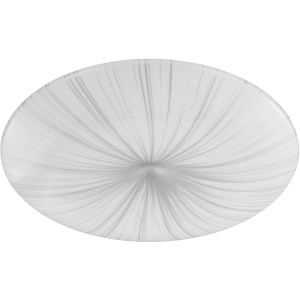 Eglo LED-Deckenleuchte Nieves Silber-Weiß