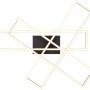 Moderne, dimmbare LED Deckenleuchte Corso in Schwarz matt mit geometrischem Design.