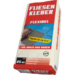 Fliesenkleber flexibel 25 kg für Innen- und Außenbereich