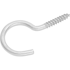 Schraubhaken Gebogen Verzinkt Ø 3,3 x 50 mm 8 Stück