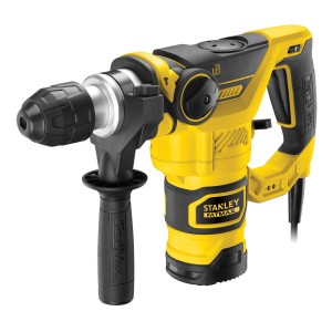 Stanley FatMax Bohrhammer FME1250K im Koffer, gelb/schwarz, mit Tiefenanschlag.