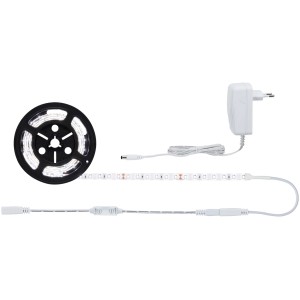 Paulmann LED-Power Strip Set, 1,5m, Neutralweiß, 17W, mit Trafo, Dimmer und LED-Band auf Rolle.