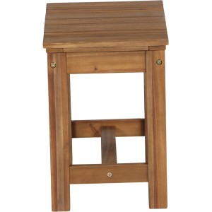 Beiger Siena Garden Falun Hocker aus Akazienholz, 33x50 cm, für Garten & Terrasse.